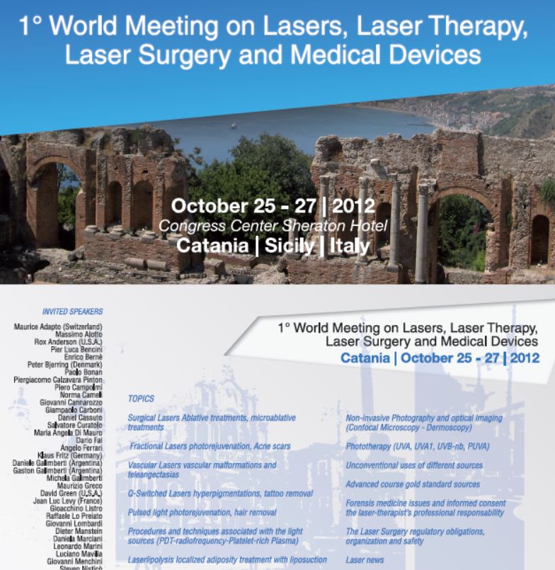 “1° Congresso Internazionale di Laser Chirurgia e Laser Terapia”