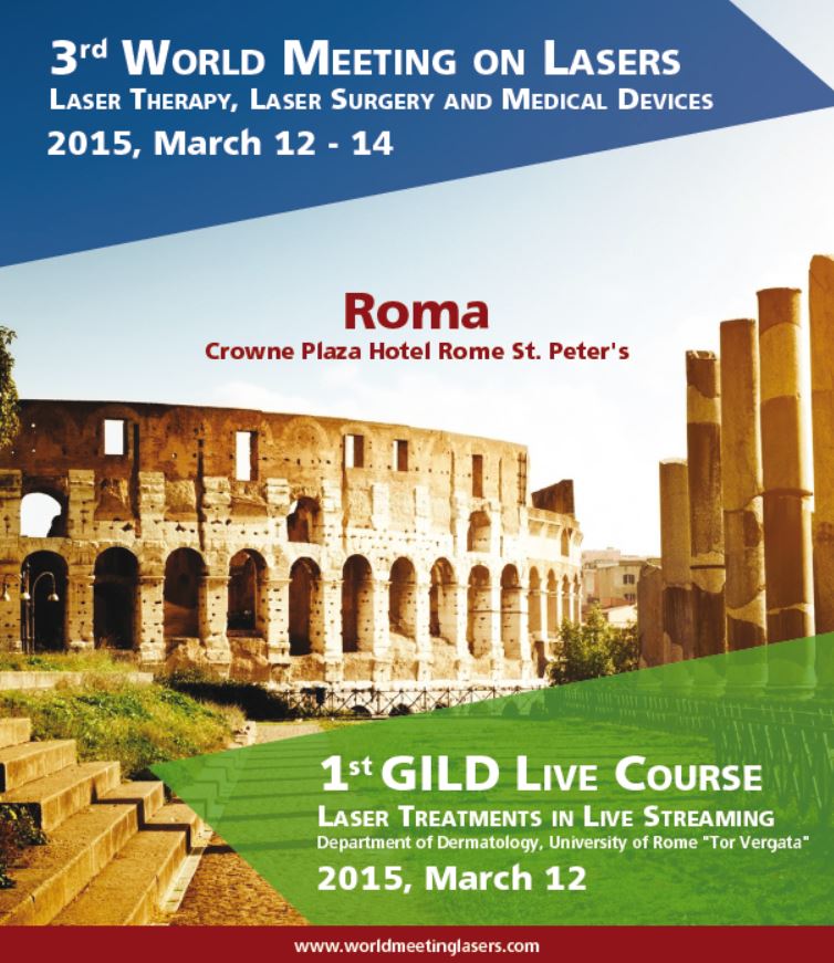 3rd WORLD MEETING ON LASERS, LASER THERAPY, LASER SURGERY AND MEDICAL DEVICES
